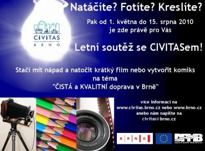 Letní soutěž se CIVITASem – "Čistá a kvalitní doprava v Brně"